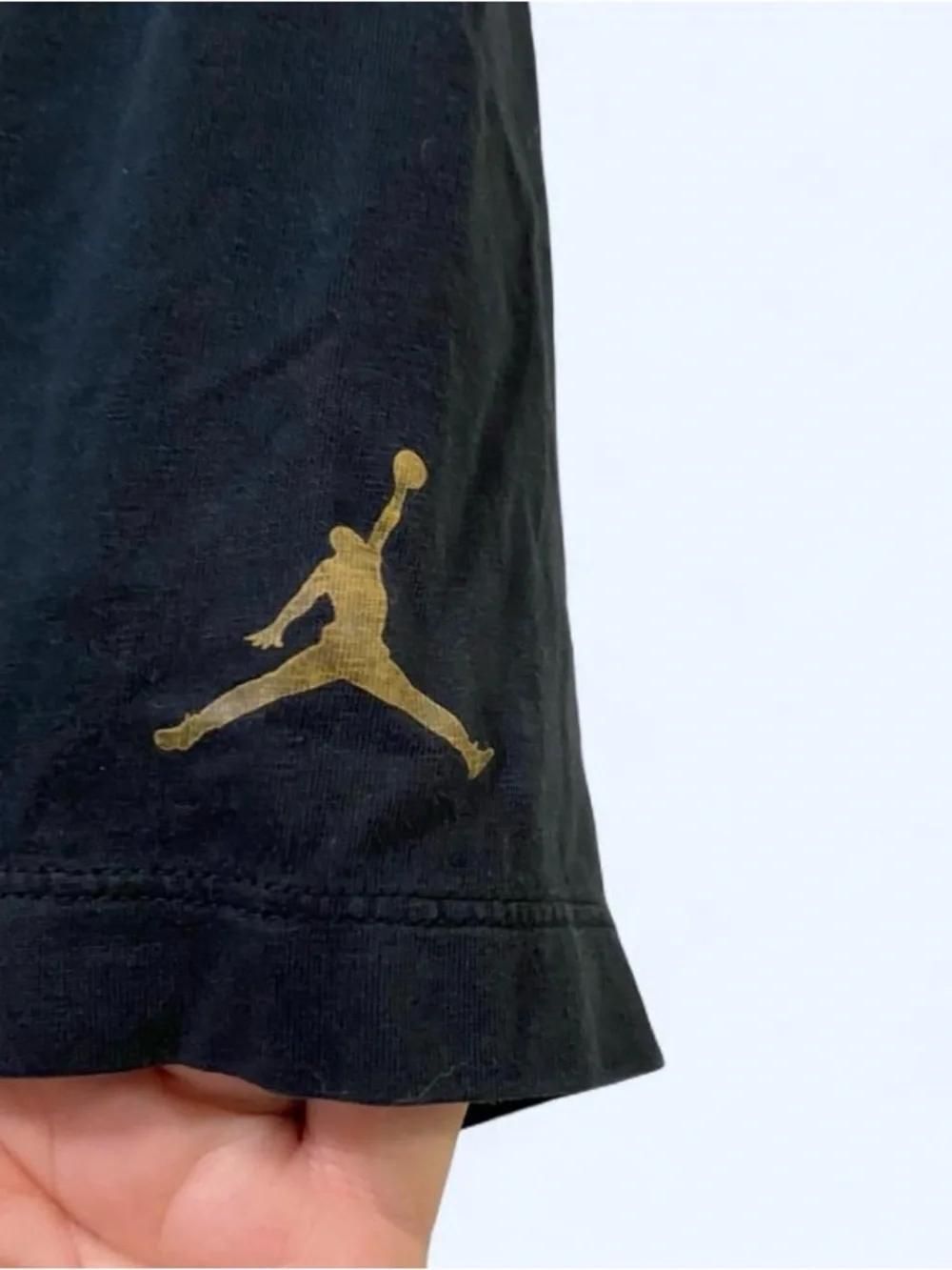 Jordan Black Graphic 1991 Championship Tee with Gold Print